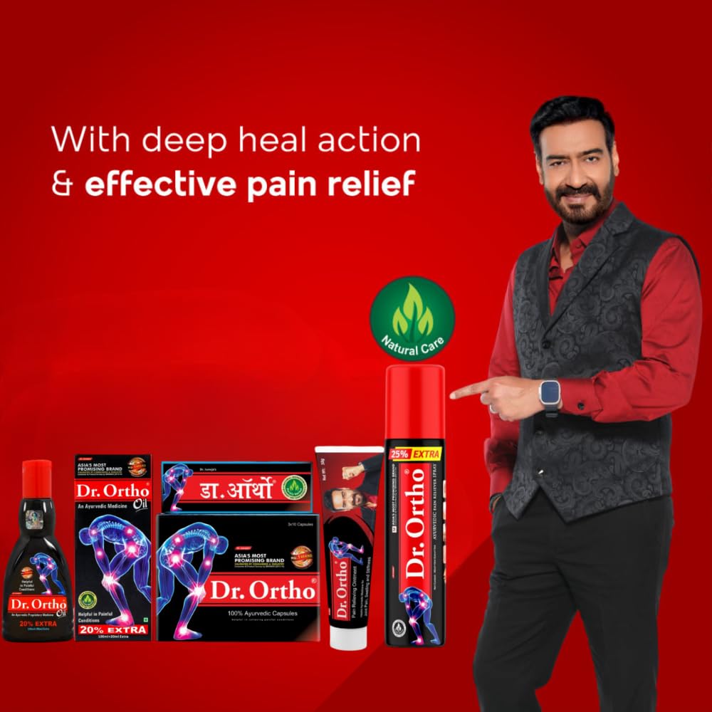 Dr Ortho ayurvedic joint and pain relief range
