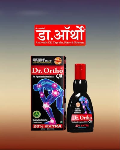 Dr Ortho ayurvedic oil bottle and pack